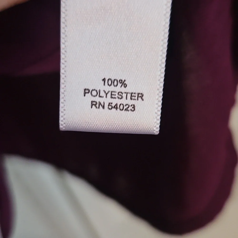 Purple Ruffle-front Blouse - Picture 4 of 4